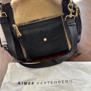 Aimee Kestenberg Fair Game Hobo Leather Natural Shearling